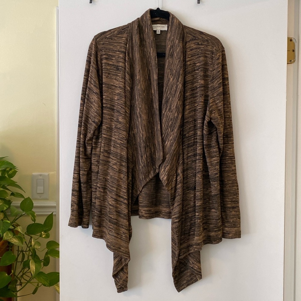 Jones New York open front cardigan